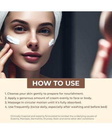 BELLA LIZ Eczema Cream 8oz - Soothing Relief for Dry Irritated Skin Hydrating & Healing Formula All-Natural Ingredients Perfect for Sensitive Skin & Daily Moisturizing - Buy Online on GoSupps.com