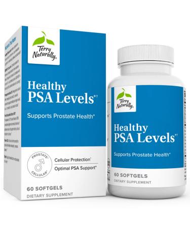Terry Naturally Healthy PSA Levels - 60 Softgels - Supports Prostate Health - Non-GMO, Gluten Free - 30 Servings