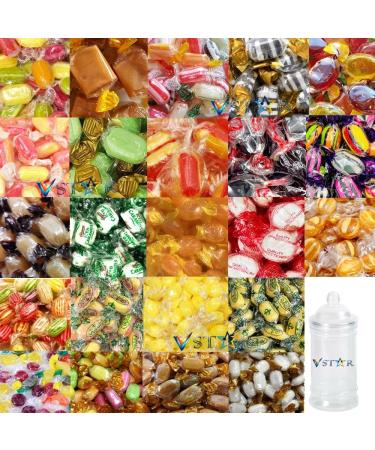 Pick & Mix Sweets Retro Candy Sweets Assorted Wrapped Sweets - Random Mixed Wrapped Sweets (500g) With Jar