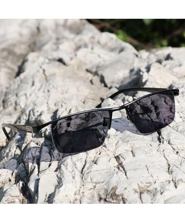 Buy Stylish Anti-Blue Progressive Reading Glasses +3.0 | UV Protection Dual-Fair Half Frames in Brown - International Shipping - Buy Online on GoSupps.com