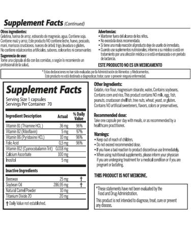 Beyodexa B 50 000 Multivitamin B Complex with Folic Acid - 30 Capsules | Nervous System & Energy Support - Buy Online on GoSupps.com