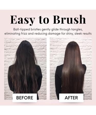 Paddle Brush for Detangling & Styling - Professional Large Hairbrush for All Hair Types - Rose Gold Black by Lily England - Buy Online on GoSupps.com