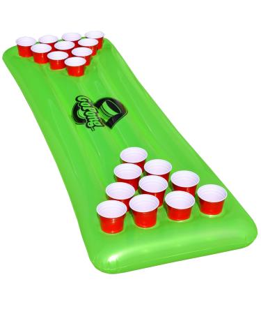 GoPong Pool Pong Table, Inflatable Floating Beer Pong Table, Includes 3 Pong Balls