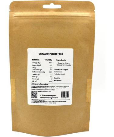 Organic Ceylon Cinnamon Powder 1kg - Pure, Non-GMO, Vegan - for Baking, Cooking & Beverages - Thames Organi - Buy Online on GoSupps.com