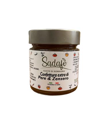 Sadaf Extra Pear and Ginger Jam Romagna Flavour Produced in Romagna 270g