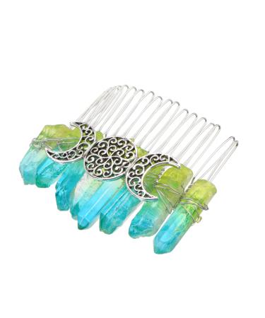 FRCOLOR 1pc Niang Silver 20-tooth Hair Comb Pearl Hair Barrettes Hair Accessories for Women Girl Tuck Comb Bridal Veils for Wedding Fashion Hair Comb Pin Wedding Hair Comb Combs Zinc Alloy