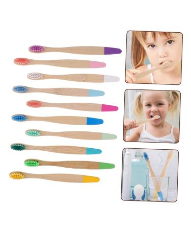 FRCOLOR 10pcs Travel Toothbrush Set for Kids - Ideal for Camping & Household Use | Soft Nylon Bristles - Buy Online on GoSupps.com
