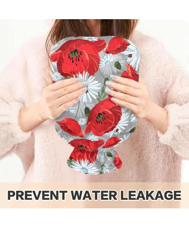 Naanle 2L Hot Water Bottle with Floral Cover - Menstrual Cramps Pain Relief & Heat Therapy - Buy Online on GoSupps.com