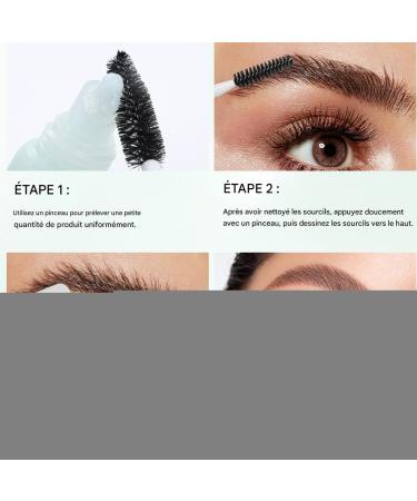 Eyebrow Gel - Natural Eyebrow Glue | 12ml Long-Lasting Quick-Drying Water-Resistant Gel with Applicator for Women's Daily Use Evening Wedding Travel Party Casual Wear - Buy Online on GoSupps.com