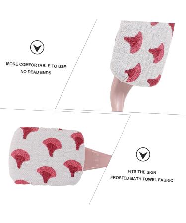 Healeved Bath Brush Shower Loufah Sponge Tub Cleaner | Exfoliating Body Brush with Handle | Spa Shower Supply 36X9CM - Buy Online on GoSupps.com