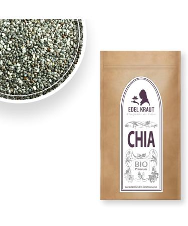 Buy Organic Chia Seeds Bio 800g - 100% Pure Non-GMO Superfood in Premium Glass | Noble Herb - Buy Online on GoSupps.com