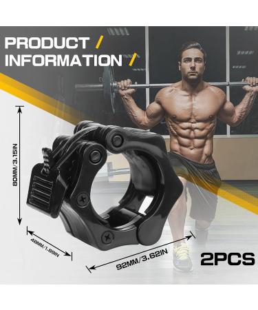 Rierousy 2-Piece Dumbbell Closures | 50mm Quick Lock Barbell Clamps for Safe Training & Easy Slice Changes - Buy Online on GoSupps.com