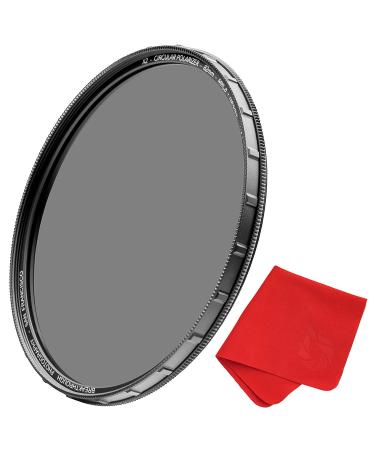 95mm X2 CPL Circular Polarizing Filter for Camera Lenses - AGC Optical Glass Polarizer Filter with Lens Cloth - MRC8 - Nanotec Coatings - Weather Sealed by Breakthrough Photography