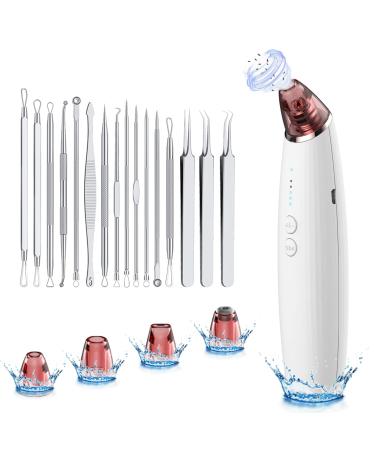 Professional Blackhead Remover Vacuum with 16PCS Pimple Popper Tool Kit  Pore Cleaner Electric Comedone Extractor Tool  Skincare Treatment  Whitehead Face Sucker  Acne Pimple Spot Suction