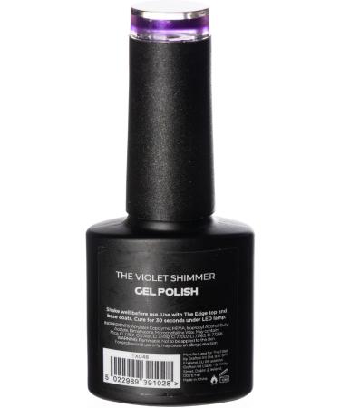 THE EDGE Gel Nail Polish 8ml - The Violet Shimmer - UV/LED Manicure/Pedicure for Salon & Home Use Highly Pigmented/Long Lasting/2-Coat Coverage - Buy Online on GoSupps.com