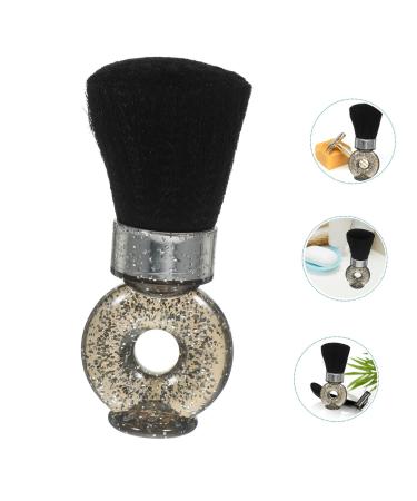 Buy Mikinona Broken Hair Brush & Shaving Brush - Professional Barber Tool for Beard Care & Styling - 8.5x3.5x14.5cm Black - International Shipping Available - Buy Online on GoSupps.com