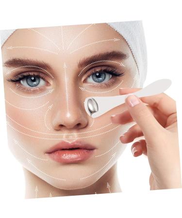 Massage Ice Roller Eye Cream Spoon - Beauty Tool & Eye Massager | Refreshing Eye Cream Applicator & Scoop - 10.5x2.8x1.5CM White - Buy Online on GoSupps.com
