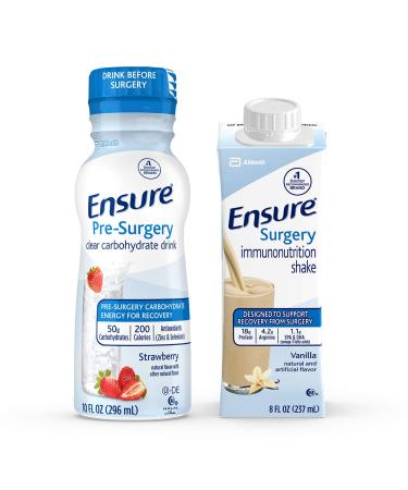 Ensure Surgery Perioperative 5-Day Bundle with 3 Ensure Pre-Surgery Clear Carbohydrate Drinks & 20 Ensure Surgery Immunonutrition Shakes