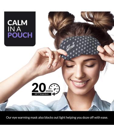 Popmask Jet Setter Self Warming Steam Eye Mask Compress - Jasmine Scent - 5 Pack: Headache Relief, Dry Eyes, Puffy Eyes Sleep Aid - Buy Online on GoSupps.com