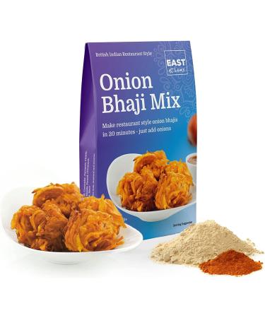 Onion Bhaji Mix | 1 x 80g Pack | Make Restaurant Quality Onion Bhajis in 20 Minutes | Makes 12 Bhajis | East at Home 80 g (Pack of 1)