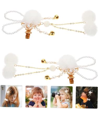 FRCOLOR 5 Pairs Bunny Hairpin Hair Clips for Babies Girls Barrettes for Hair Easter Hair Decoration Plush Ball Hair Barrettes Baby Decor Girls Hairpin Hair Pin Metal Rabbit Ponytail Child - Buy Online on GoSupps.com