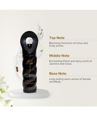 AARVVINTA CRAFT COBRA Eau De Parfum for Men Long Lasting Floral Fragrance Fresh and Soothing Scent - Buy Online on GoSupps.com