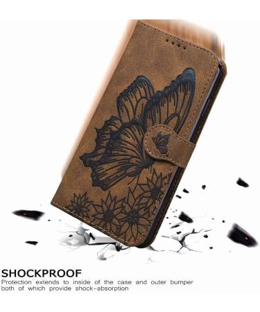 Miagon Wallet Case for Huawei Y6 2019 Flip PU Leather Case with Card Slots and Stand Feature Retro Butterfly Design Protective Cover Brown Huawei Y6 2019 Brown - Buy Online on GoSupps.com
