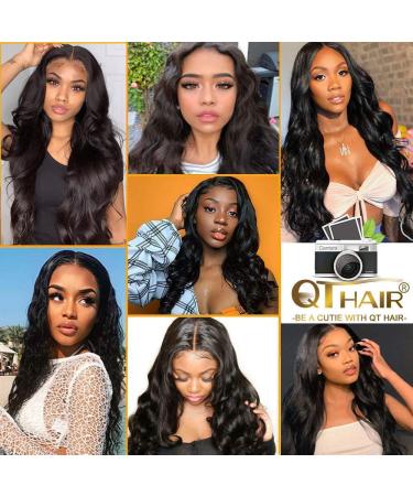 QTHAIR 12A Brazilian Virgin Hair Body Wave 3 Bundle Pack - 16 18 20 inch 300g | Unprocessed Human Hair Extensions - Buy Online on GoSupps.com