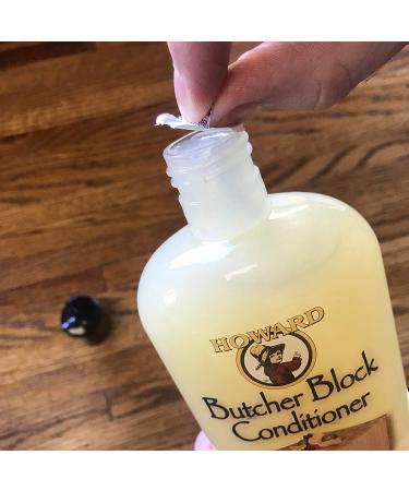 Howard BBC012 12 Oz Butcher Block Conditioner (4 Pack) - Premium Wood Care Treatment - Buy Online on GoSupps.com