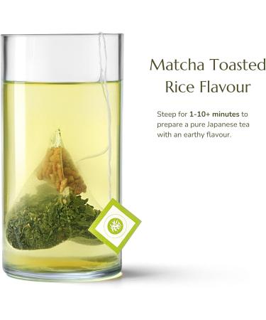 Anna's Teapot Matcha Toasted Rice - Organic Japanese Green Tea Matcha-Genmaicha - 20 Pyramid Teabags in a Resealable Pouch 20 Teabags - Buy Online on GoSupps.com