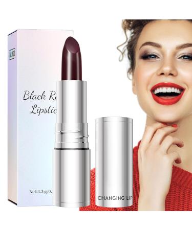 Matte Lipsticks - Black Rose Sweat-Resistant Foundation for Makeup Smudge-Proof Lipstick - For Beauty Travel Daily Wear Evening Wear Women and Girls