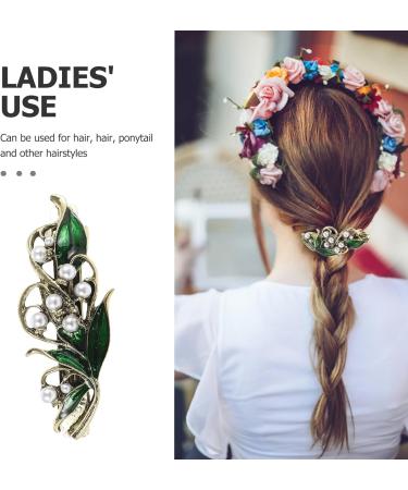 minkissy Rhinestone Hair Clips Rhinestone Hair Barrettes Spring Hair Clips Barrettes Green Hair Clips Pearl Hair Barrettes Green Crystal Barrette Rhinestone Hair Pins Headgear Miss French - Buy Online on GoSupps.com