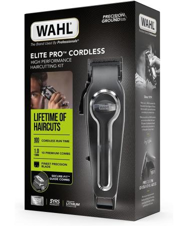 Wahl Elite Pro Cordless Hair Clipper - Men's DIY Home Hair Cutting Kit with Secure Fit Combs - Buy Online on GoSupps.com