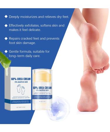  Alelyer Moisturizing and anti-crack foot cream 60% urea foot cream Moisturizing foot cream Repairing cream for cracked heels Foot care balm cream Cream for - Buy Online on GoSupps.com