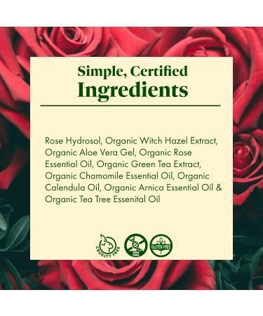 Buy Rosy Fresh Organic Rose and Green Tea Facial Toner - Revitalizing for All Skin Types | International Shipping Available - Buy Online on GoSupps.com