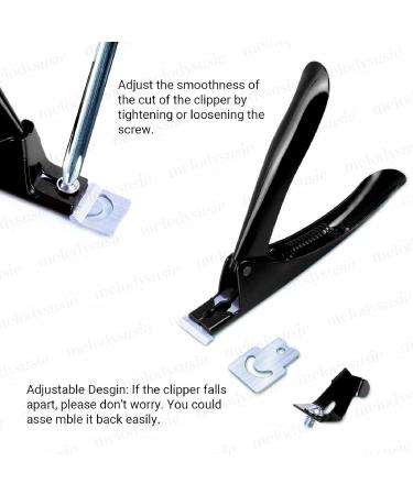 MELODYSUSIE Professional Nail Clippers for Acrylic False Nails - Rustproof Tip Cutters for Manicure Pedicure - Sharp Nail Care Tool, Black S (1 Pack) - Buy Online on GoSupps.com