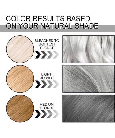 KOAHDE Unisex Silver Hair Dye Silver Gray Hair Dye Silver Gray Hair Dye Cream Silver Gray Hair Color Cream Silver Gray Natural Hair Dye Cream Hair Dye Light Gray Silver Color Cream 100ML 2PC - Buy Online on GoSupps.com