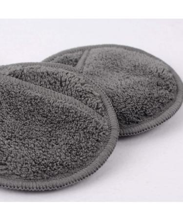 SUNLAND Reusable Makeup Remover Pads 16 Pack - Microfiber Face Cleansing Gloves - Washable with Laundry Bag and Travel Bag - Dark Grey - Buy Online on GoSupps.com