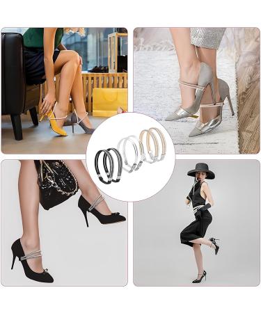 Multi-Color Heel Straps for High Heels | Removable & Installation-Free Elastic Straps | Anti-Loosening Shoe Replacement Accessories - Buy Online on GoSupps.com