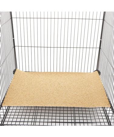 20 PCS Gravel Paper for Bird Cage - 10x16 Inch Liner Paper in Sea Sand Parrot Cage Sandpapers - Goose Yellow Color - Pet Bedding Accessories - Buy Online on GoSupps.com