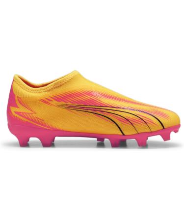 PUMA Unisex Kids Ultra Match Ll FG/AG Jr Soccer Shoe - 34 EU Sun Stream/Puma Black/Sunset Glow - Best for International Shipping - Buy Online on GoSupps.com