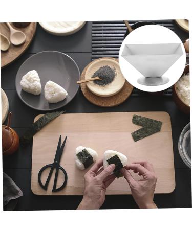 OUNONA 3 Pcs Rice Ball Shaping Kitchen Utensils Dessert Molds Kimbab Onigiri Mold Bento Making Supplies Dough Mold Japanese Onigiri Mold Rice Japanese China Stainless Steel Material Cake 10X8X6.5CMx3pcs Silverx3pcs - Buy Online on GoSupps.com