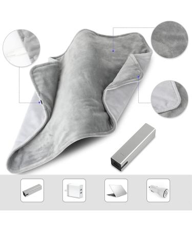 Electric Heating Pillow - Constant Temperature Washable & Soft Desk Heating Pillow (Gray) for Ultimate Comfort - Buy Online on GoSupps.com