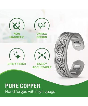 Magnetic Therapy Joint Bone Ring - Arthritis & Migraine Relief Jewelry with Gift Box - Buy Online on GoSupps.com