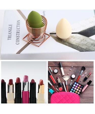 Caili 3-Color Make-Up Sponge Holder | Cosmetics Puff Display Stand for Storage & Drying (Gold Silver Red Gold) - Buy Online on GoSupps.com