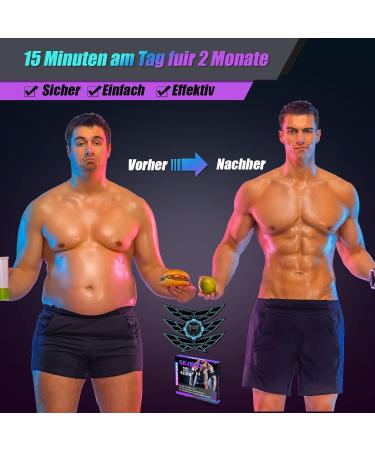 EMS Abdominal Muscle Trainer - Full-Body Workout Device with 8 Modes & 15 Intensities | Includes 10 Replacement Hydrogels - Buy Online on GoSupps.com