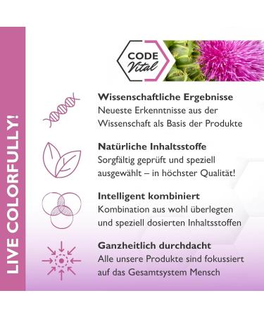 Code Vital Mary Thistle Capsules with Choline - Liver Support with Artichoke & Dandelion Extract | 2 Packs | 120 Capsules for Optimal Health - Buy Online on GoSupps.com