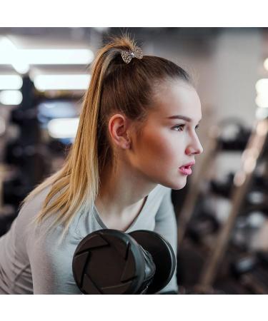 HINZIC Rhinestone Bow Hair Ties - 6PCS Crystal Bling Scrunchies & Ponytail Holders for Women and Girls - Vintage Bracelet Hair Accessory (2 Styles) - Buy Online on GoSupps.com