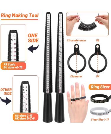Wire Wrapping Jewelry Making Kit with Ring Sizer and Tools - Black - Buy Online on GoSupps.com