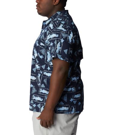 Columbia Men's Trollers Short Sleeve Shirt - Collegiate Navy Anchors Up XLT - Buy Online on GoSupps.com
